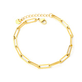 1.0 line 4*14mm 15 hollow long flat cross chains 19+3+6mm round tail tag handmade bracelet