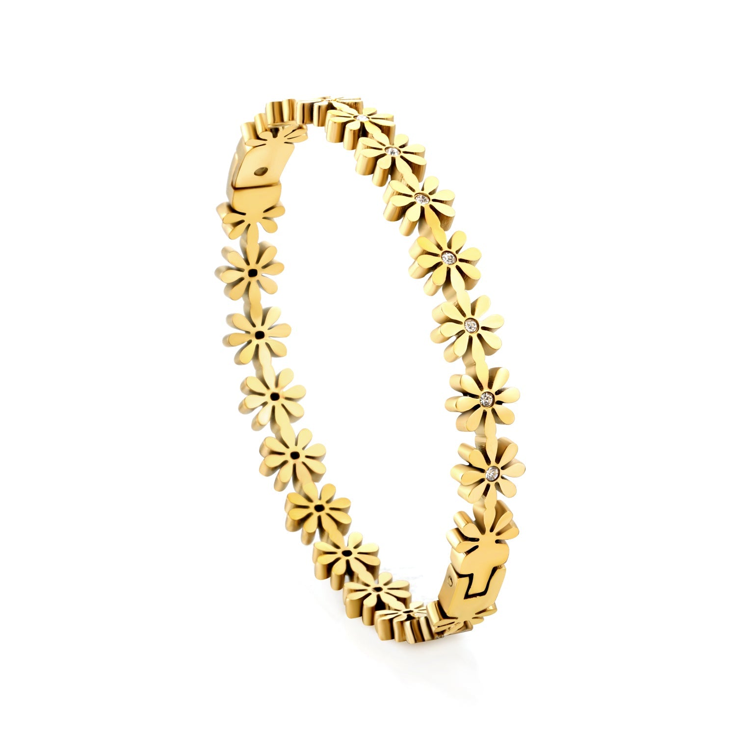 Bracelet made from a combination of tiny flowers asonjewelry