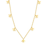 8.2 x 9 mm airplane accessory 0.3 cross chain 40+5 cm + 6 mm necklace gold