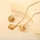 Emerald/White Cat's Eye Cat's Eye Fan-Shaped Set 0.4 Side-Mounted Pearl Chain 40+5cm+6mm Round Pendant Fan-Shaped Set Gold