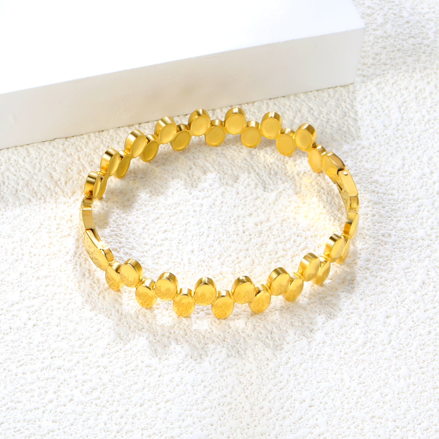 Thick 2.9*Width 11.8*Inner Diameter 60.4mm Bracelet Steel Color / Gold asonjewelry