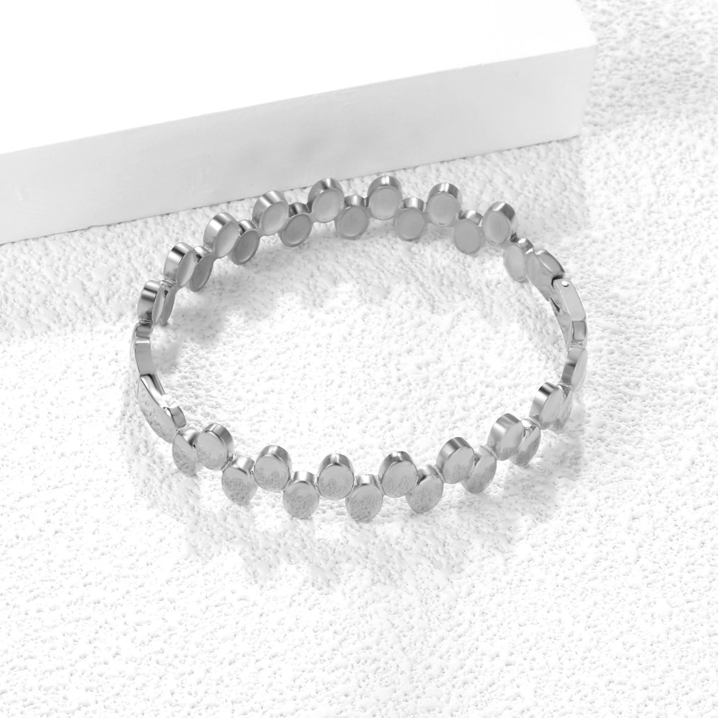 Thick 2.9*Width 11.8*Inner Diameter 60.4mm Bracelet Steel Color / Gold asonjewelry