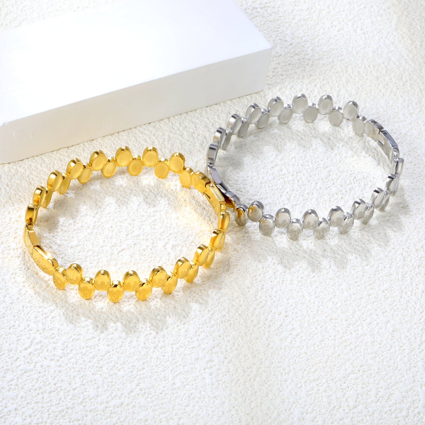 Thick 2.9*Width 11.8*Inner Diameter 60.4mm Bracelet Steel Color / Gold asonjewelry