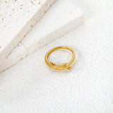 6mm Gold Twisted Knot Ring
