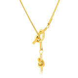 Sweater Chain 9x21mm Pendant 6x18mm Pendant Fringe Double Heart Sailor Knot 1.3 Round Snake 65cm Necklace Steel Color/Gold Color