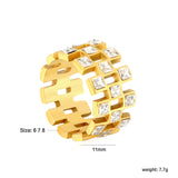Wholesale 18K Gold Plated Geometric Diamond & Emerald Earring Set Hypoallergenic