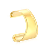 30mm wide, 60mm inner diameter, irregular wide polished geometric bracelet, gold
