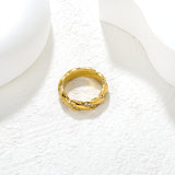 Wholesale 18K Gold Plated Twisted Diamond & Emerald Band Set Hypoallergenic
