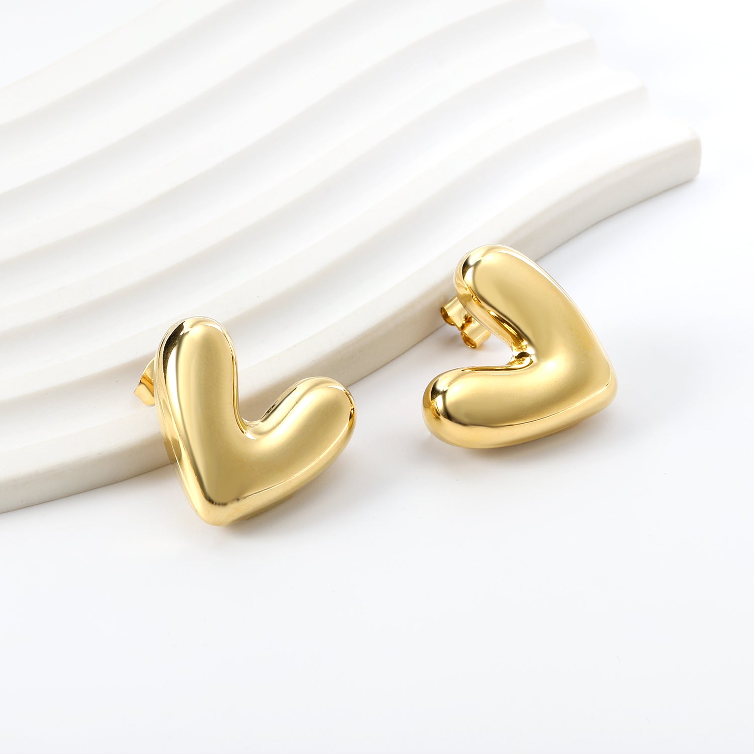 Heart Shape Earrings 25*22mm asonjewelry