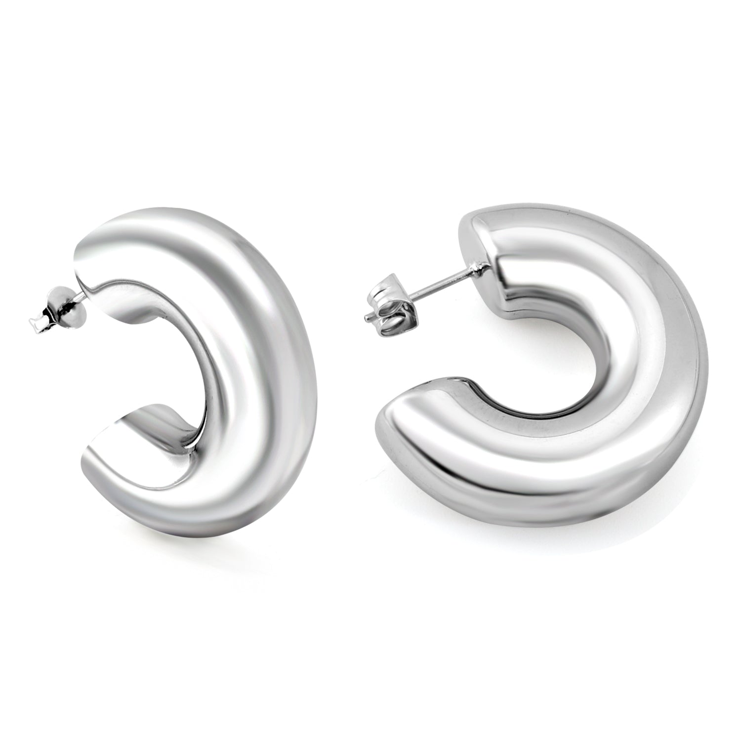 C-shaped earrings 10.5*31mm asonjewelry