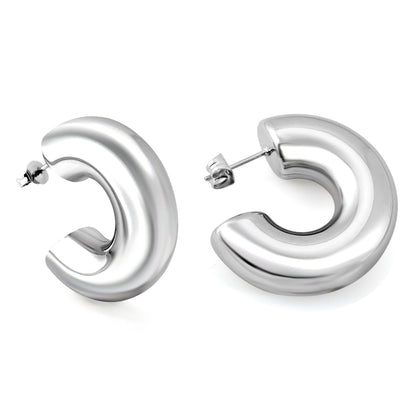 C-shaped earrings 10.5*31mm asonjewelry