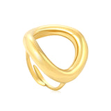Wholesale 18K Gold Plated Sculpted Statement Ring Hypoallergenic