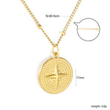 0.4mm Side-Pressed Bead Necklace 40+5cm+Tail Tag Gold Pendant Clasp Oval Clasp