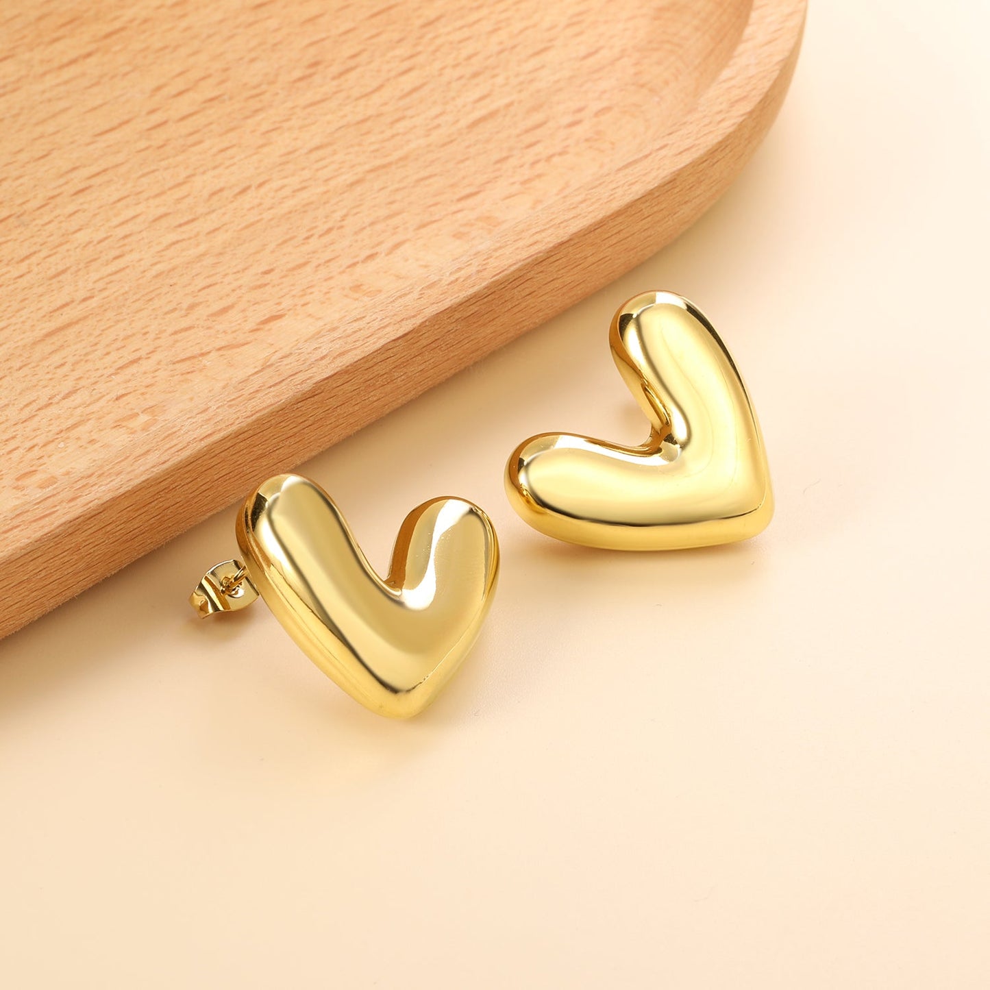 Heart Shape Earrings 25*22mm asonjewelry