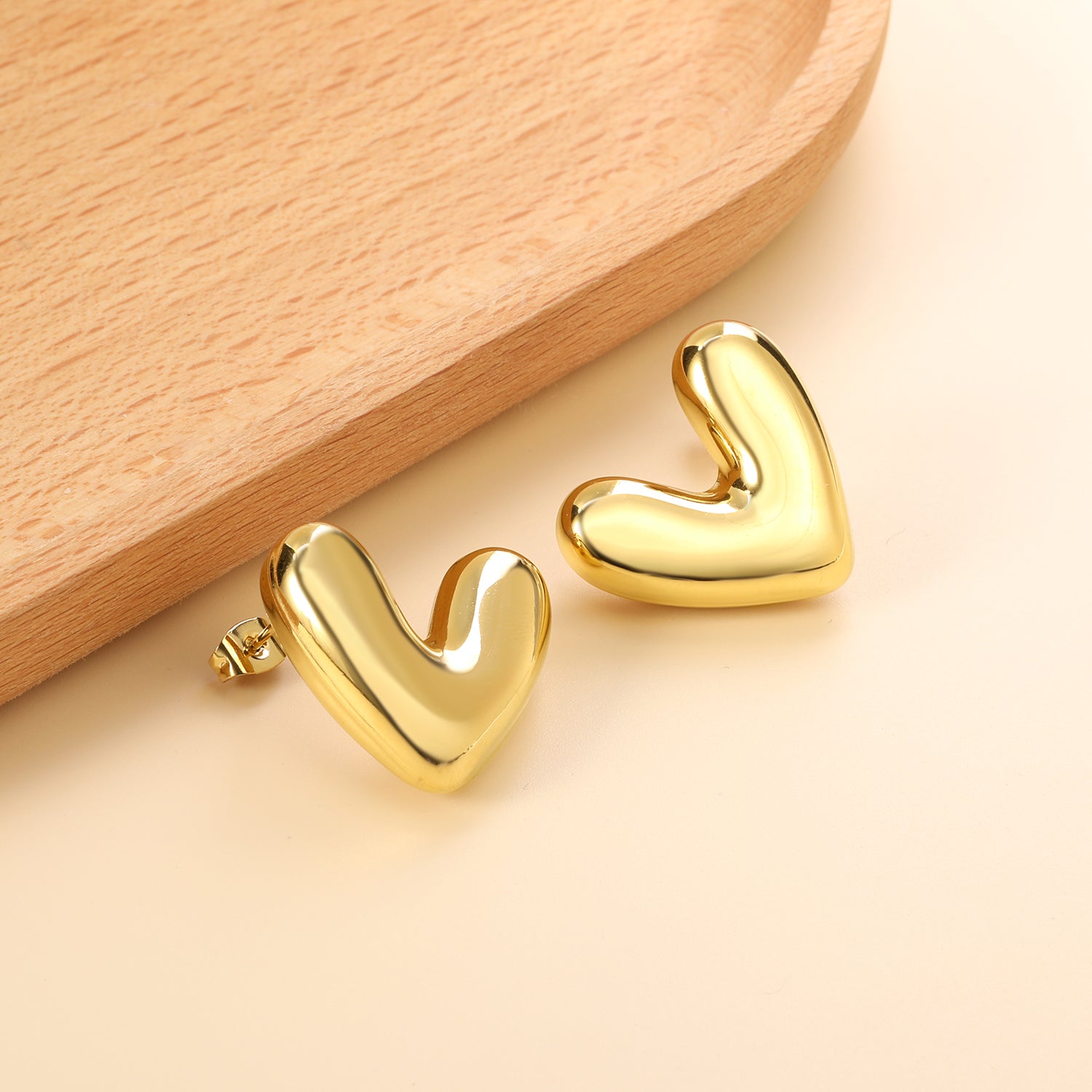 Heart Shape Earrings 25*22mm asonjewelry