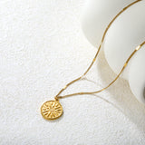 0.4mm Side-Mounted Polished Beads Necklace 40+5cm+Tail Tag Gold Pendant Clasp Oval Clasp