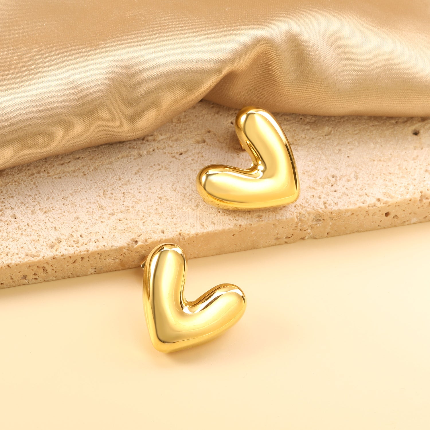 Heart Shape Earrings 25*22mm asonjewelry