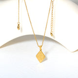 Unique Design Star Moon Casting Technique Necklace, Gold