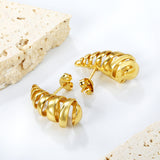 10*23mm spring drop earrings gold color