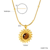 15.3mm round grain face with imitation white pearl/blue turquoise/tiger eye pendant 0.9+2mm round snake bead necklace 40+5cm+6mm round plaque necklace gold color
