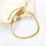 1.2*3.7mm two strands braided bracelet 16+5cm