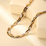 8mm*40+5cm+6mm Tricolor Braided Matching Chain Colorful