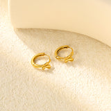 6.2 x 6.4mm Polished Butterfly, Ear Hook 2.2 x Inner Diameter 10mm, Earrings, Gold