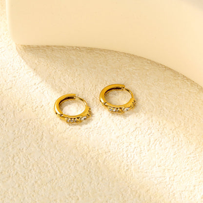 2.1 x 11.3mm leaf-shaped imitation white Czech diamonds + CNC white diamonds, ear hooks 2.2 x inner diameter 10mm, earrings in gold asonjewelry