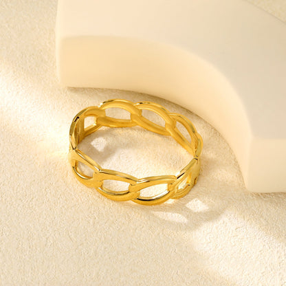 W17.7*ID60mm Bracelet Steel/Golden asonjewelry