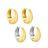 15.5*15mm Hoop Earrings in Gold/Mixed Colors