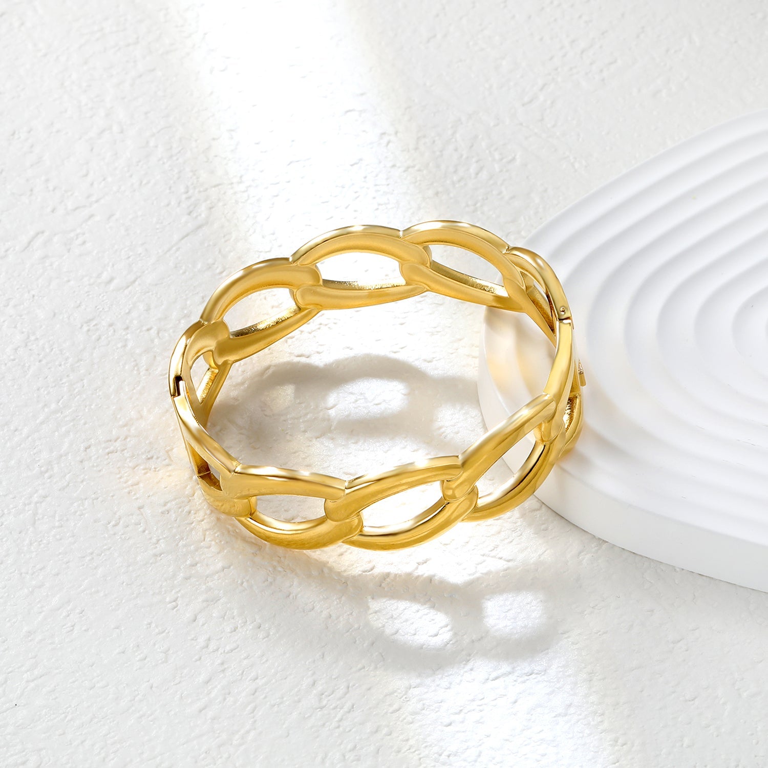 W17.7*ID60mm Bracelet Steel/Golden asonjewelry