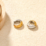 15.5*15mm Hoop Earrings in Gold/Mixed Colors