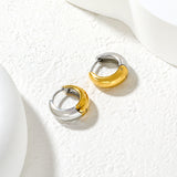 15.5*15mm Hoop Earrings in Gold/Mixed Colors