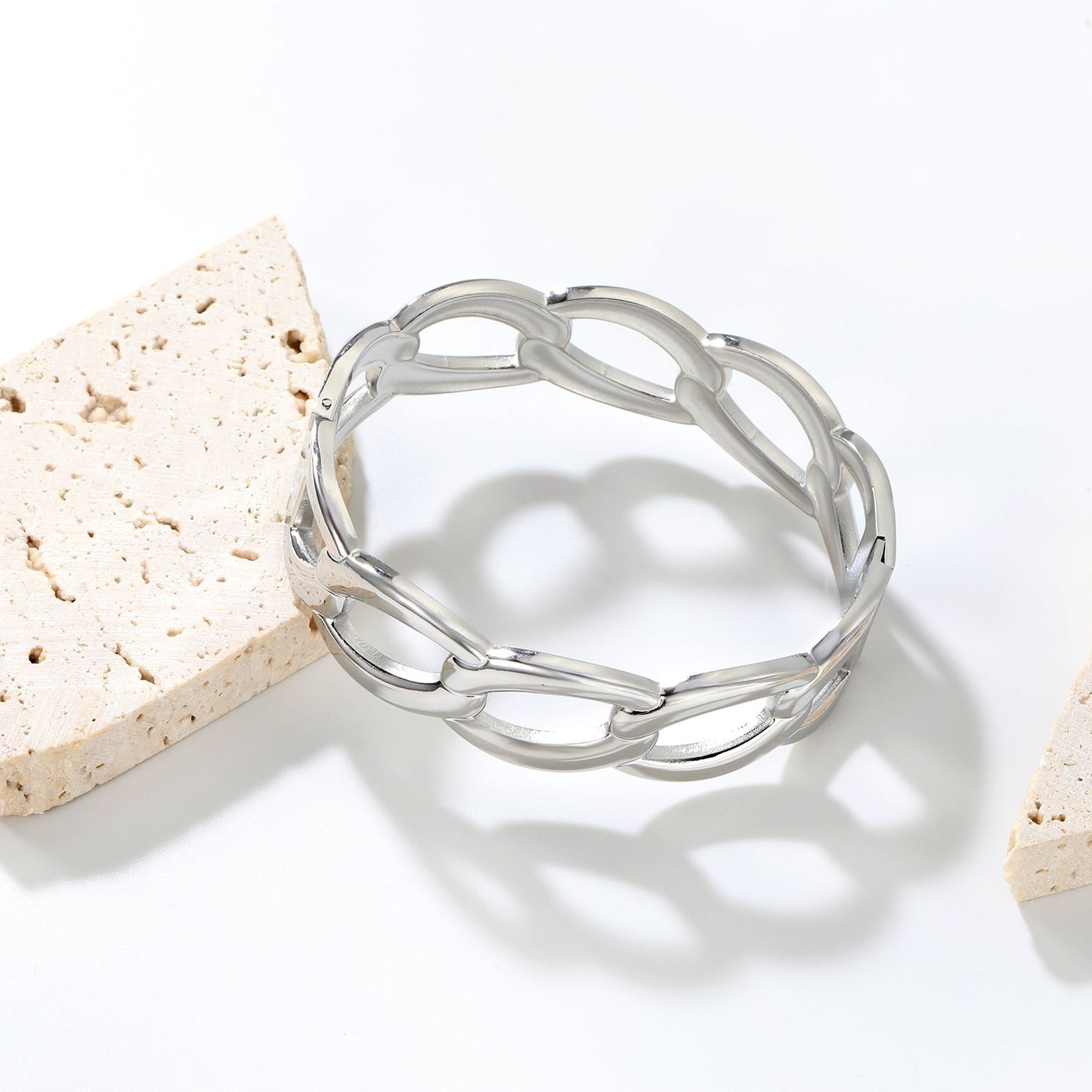 W17.7*ID60mm Bracelet Steel/Golden asonjewelry