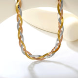 8mm*40+5cm+6mm Tricolor Braided Matching Chain Colorful