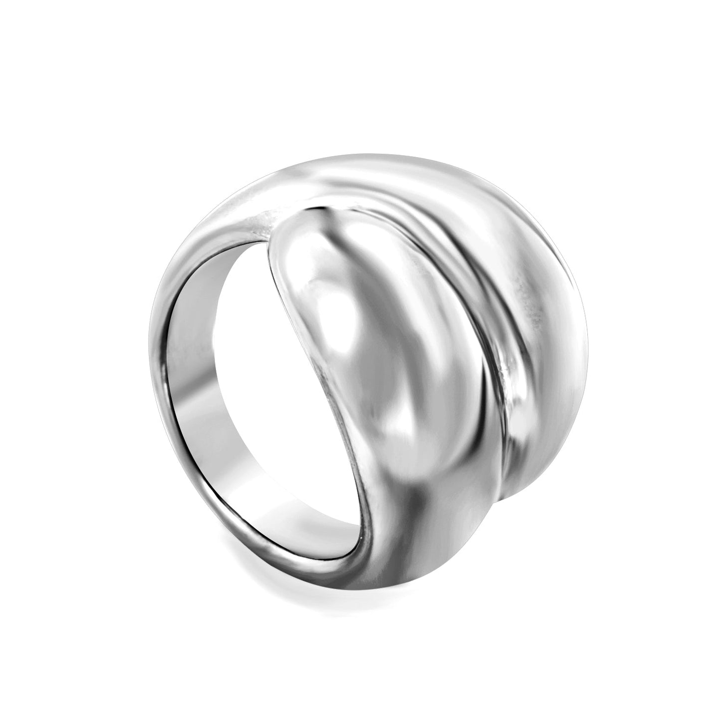 18k gold stainless steel exaggerated ring light luxury stainless steel rings wholesale ring asonjewelry