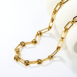 Vintage-Inspired Thick Gold Chain Necklace