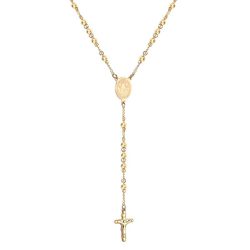 1-Golden Jesus Chain-6MM
