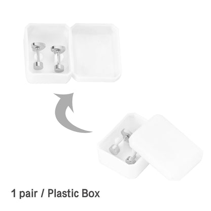 12 pairs 6.5mm*5.5mm Steel / Goldtone Heart Mixed Color Screwback Stud Earrings asonjewelry