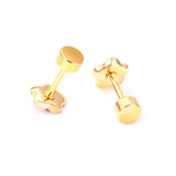 12 pairs steel/plum color mix stud earrings