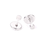 12 pairs Steel / Goldtone Screw In Glitter Cat Eye Earrings
