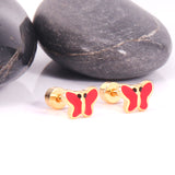 12 pairs 7.5mm*5.5mm Steel/Gold Mixed Color Screwback Earrings