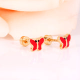 12 pairs 7.5mm*5.5mm Steel/Gold Mixed Color Screwback Earrings