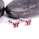 12 pairs 7.5mm*5.5mm Steel/Gold Mixed Color Screwback Earrings