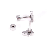 12 pairs 7.5mm*5.5mm Steel/Gold Mixed Color Screwback Earrings