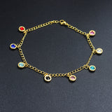 Gold soft anklet in different colors