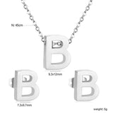 Steel/Gold Cut Letters Set without Diamonds A-Z