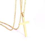 Large 4 Color Cross Pendant Necklace