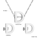 Steel/Gold Cut Letters Set without Diamonds A-Z