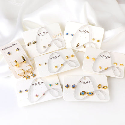 Customized children's earrings with oil drops asonjewelry